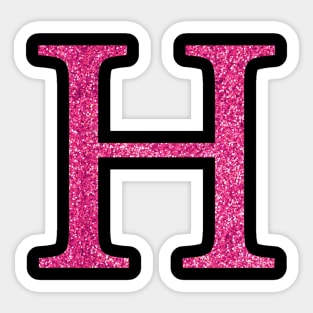 Pink H Sticker